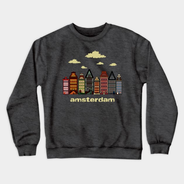 Amsterdam Crewneck Sweatshirt by mangulica